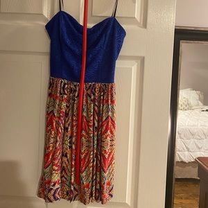 Strapless summery dress